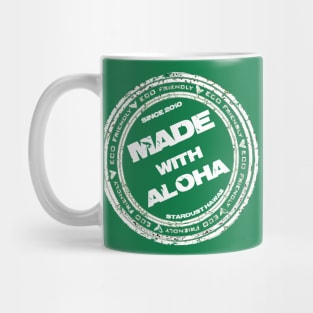 Made with Aloha white/green Mug